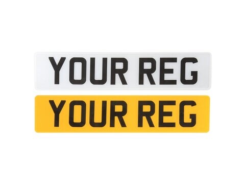 Car / Trailer / Caravan / Bike Rack Number Registration Plate